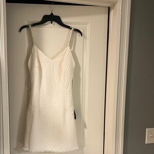 Lulu's Cream Textured Dress